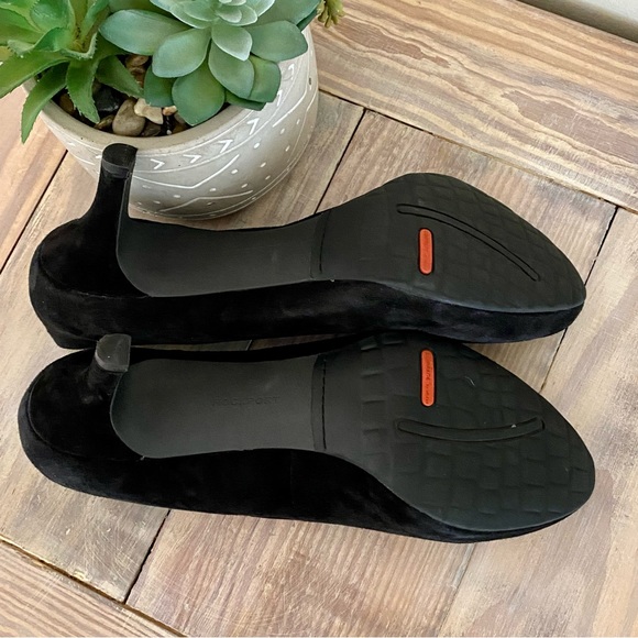 Rockport Black Suede Adidas Adriprene Heels - Picture 10 of 11
